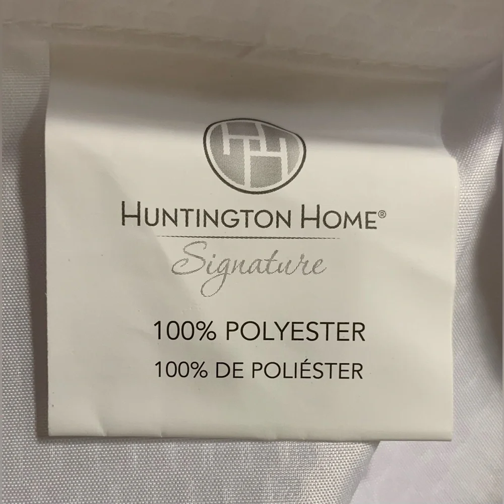 NWOT Shower Curtain: White, Waffle-Pattern, Grommet Holes